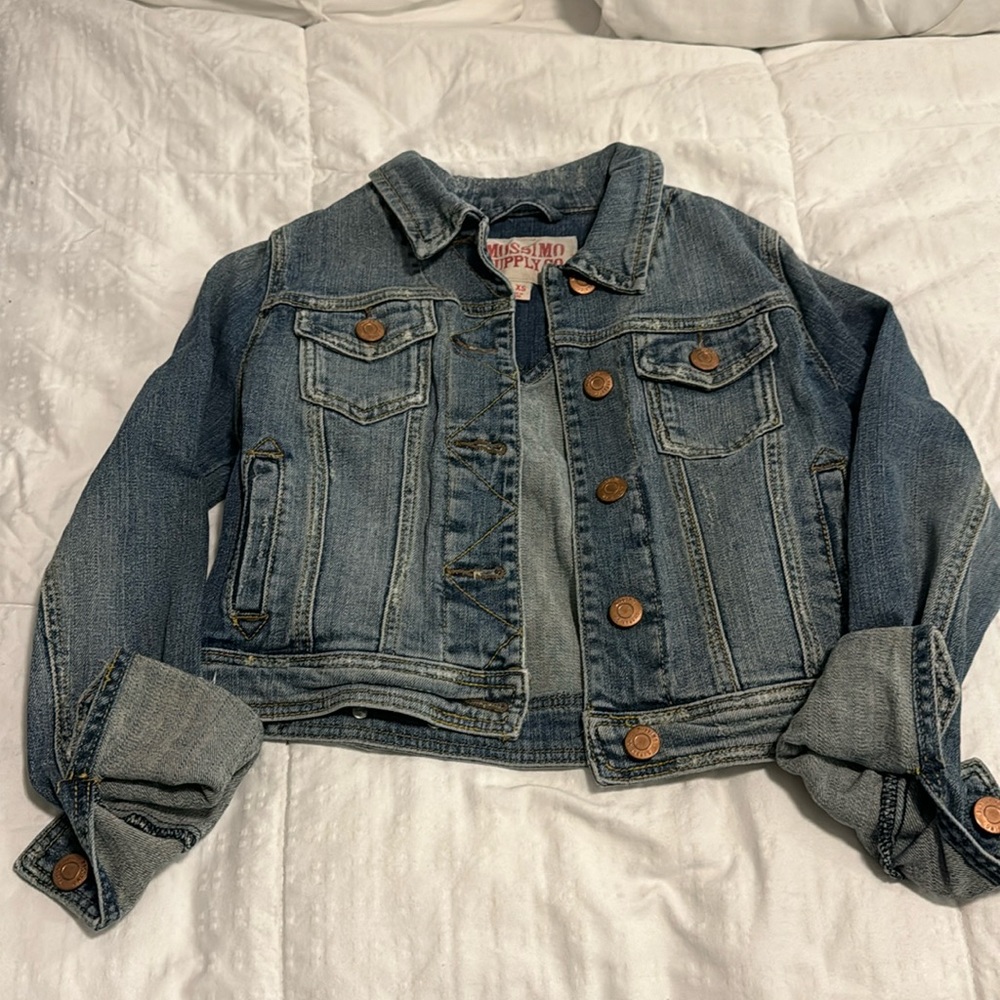 Cropped jean jacket